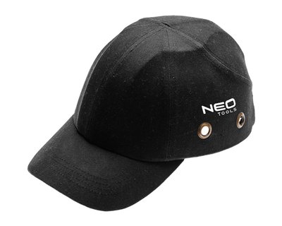Кепка рабочая с защитой NEO TOOLS 97-590, 100% хлопок, черная, EN ISO 13688:2013 фото