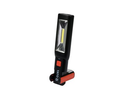 LED светильник аккумуляторный с фонариком YATO YT-08504, 1.8 Ач, 250 Лм, режимы 1+7 фото