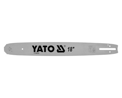 Шина на бензопилу 45 см YATO YT-84936, 18", для цепи на 72 звена, паз 1.5 мм, шаг 0.325" фото