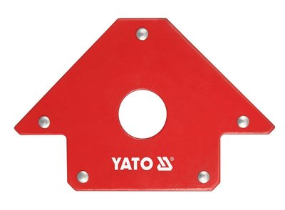 Струбцина магнитная YATO для сварки 45°/90°/135°, 22.5 кг, отв. 18 мм фото