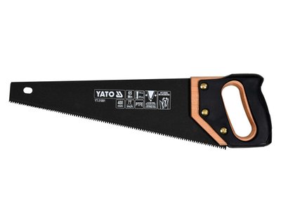 Ножовка по дереву с тефлоновым покрытием YATO YT-31091, 400 мм, 7 TPI фото